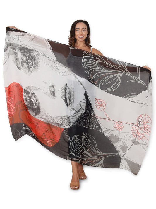 THE ARTISTS LABEL THE GIRL WITH THE RED BOB SCARF (Print)