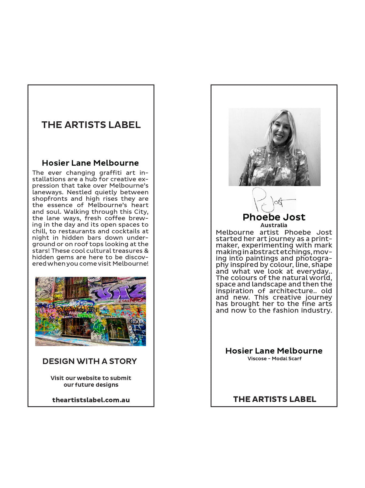 The Artists Label Hosier Lane Melbourne Scarf (Print)