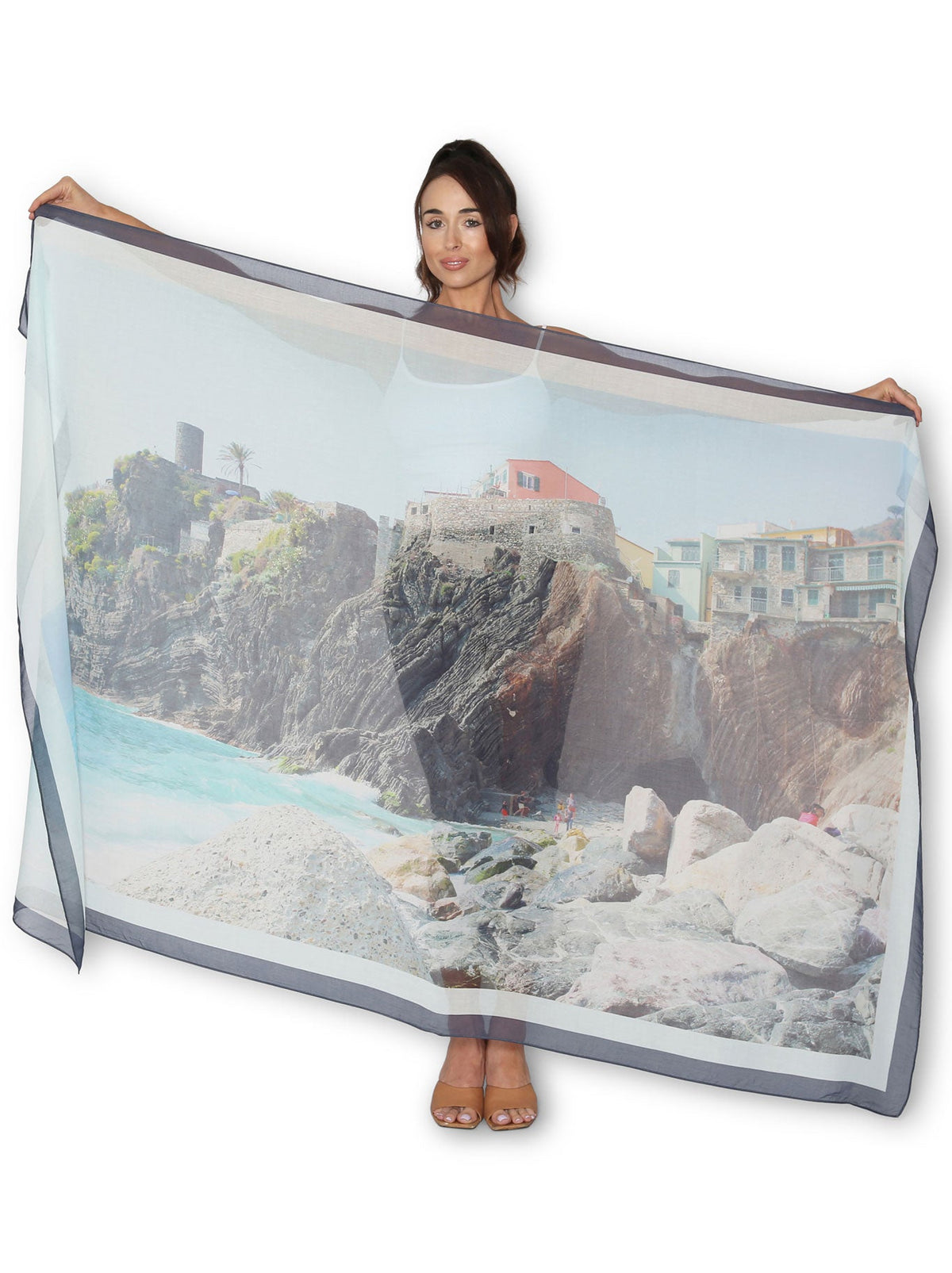 The Artists Label Vernazza Italy Dreaming Scarf (Print)