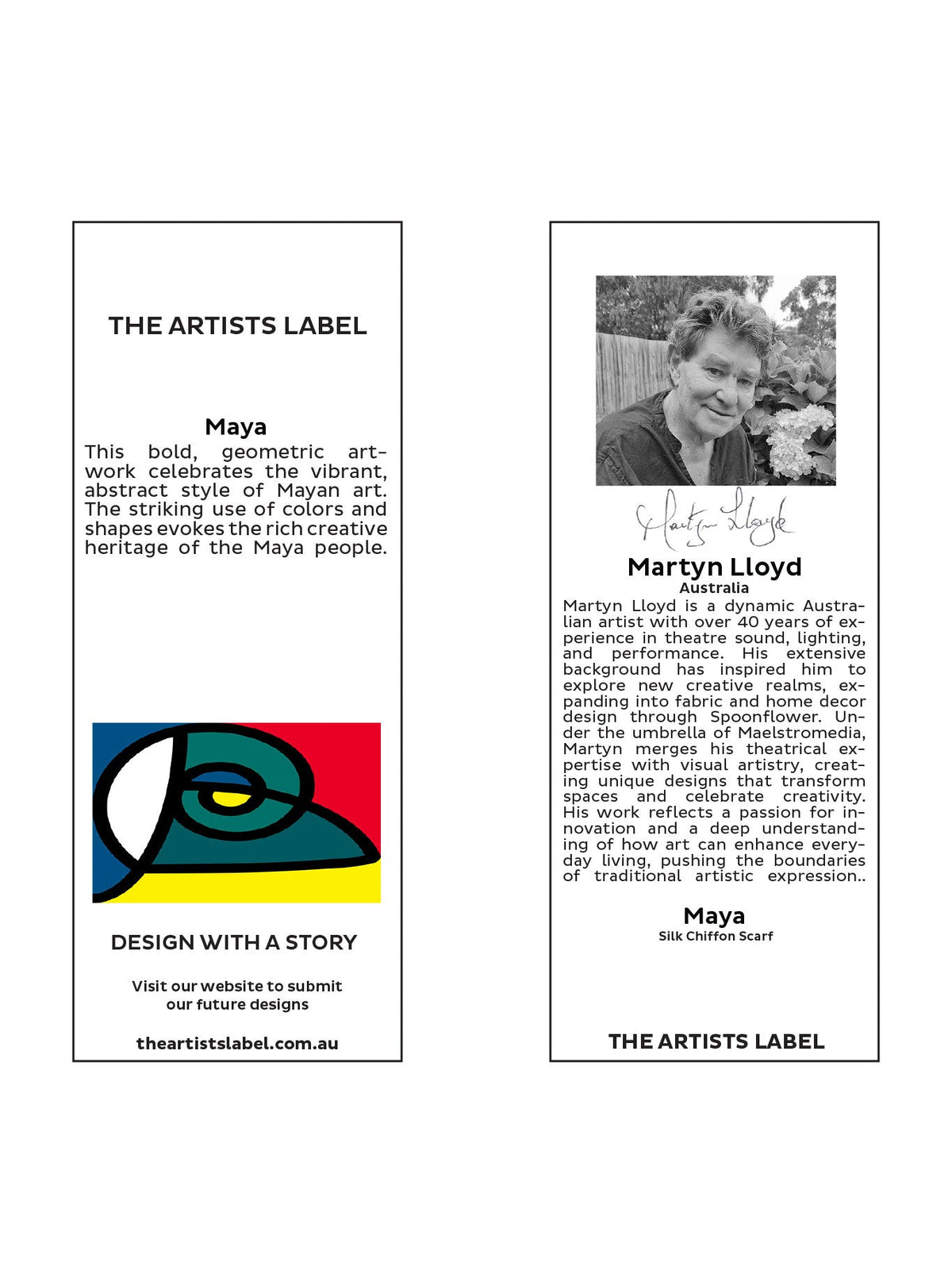 The Artists Label Maya Silk Scarf (Print)