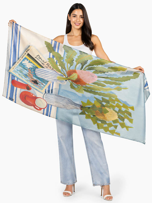 The Artists Label Two Banksias And Hockney Scarf (Print)