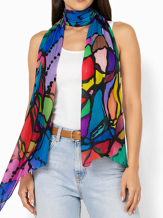 Image of Scarves & Shawls. Product name - The Artists Label The Inner Tapestry Scarf in Print colour by brand - The Artist Label