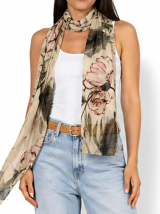 Image of Scarves & Shawls. Product name - The Artists Label Radio Garden Scarf in Print colour by brand - The Artist Label