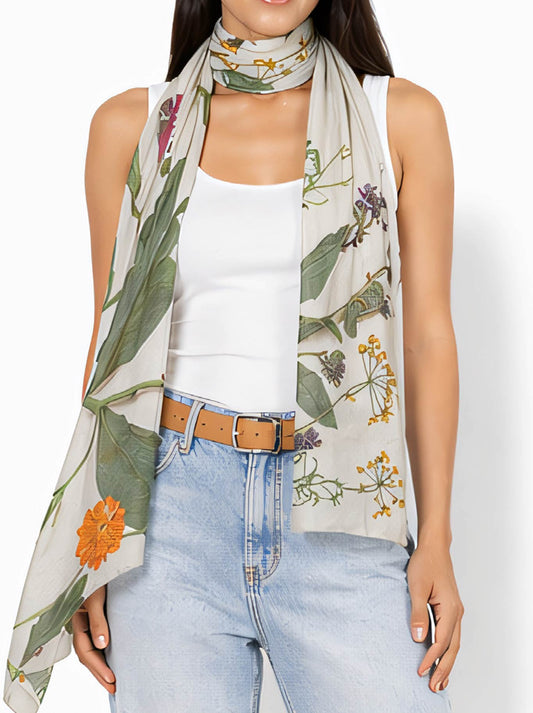 Image of Scarves & Shawls. Product name - The Artists Label Summer Medley Wool Scarf in Print colour by brand - The Artist Label