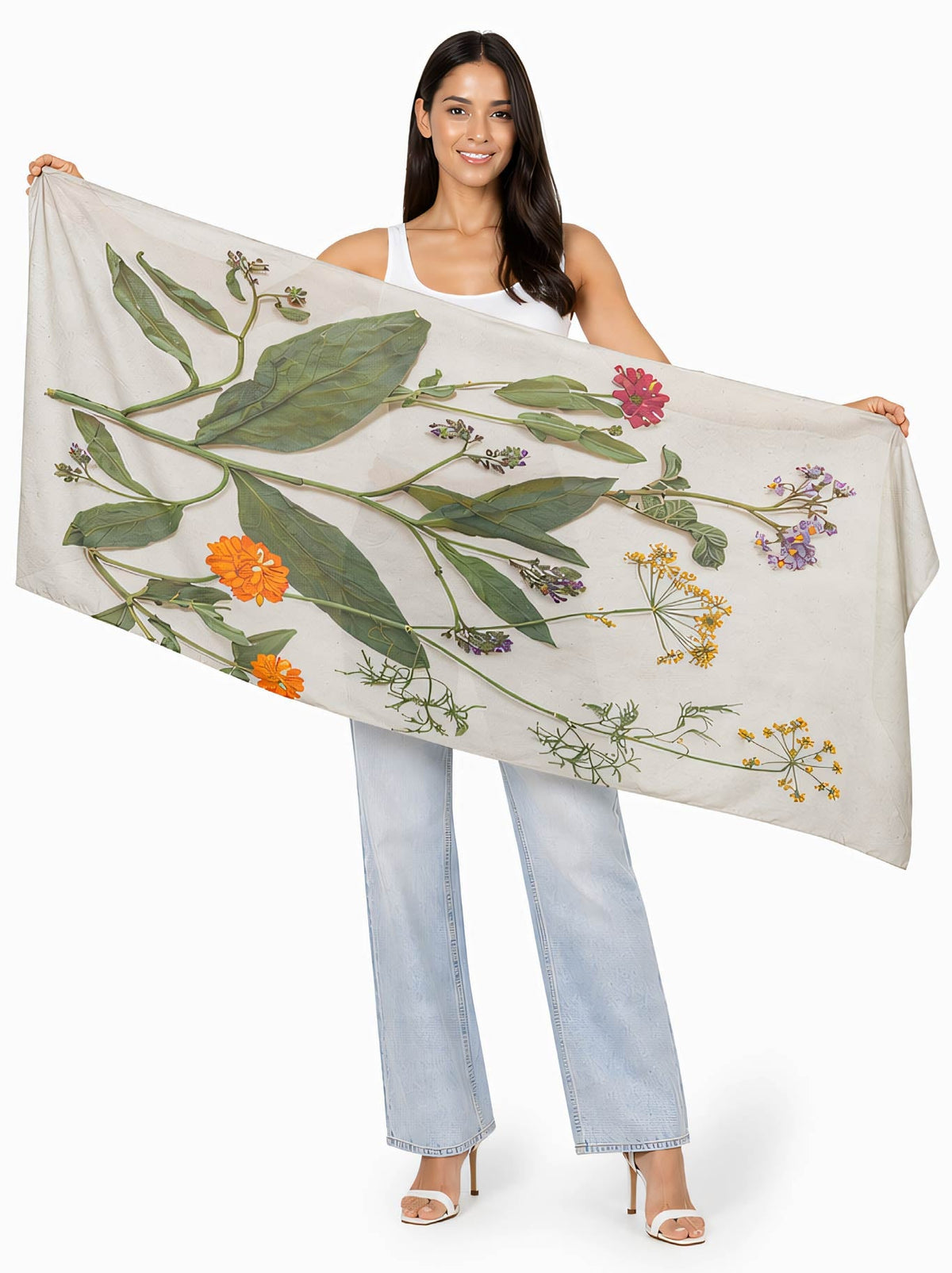 THE ARTISTS LABEL SUMMER MEDLEY WOOL SCARF (Print)
