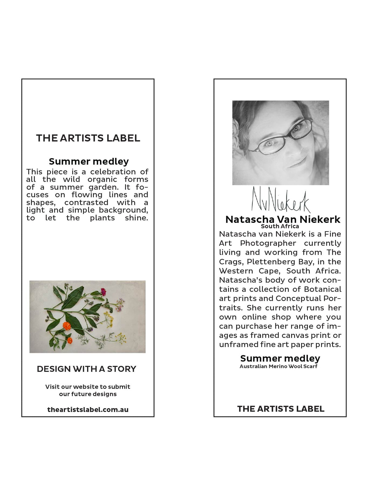 THE ARTISTS LABEL SUMMER MEDLEY WOOL SCARF (Print)