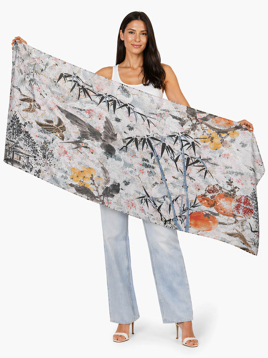 The Artists Label Seasons In Japan Wool Scarf (Print)