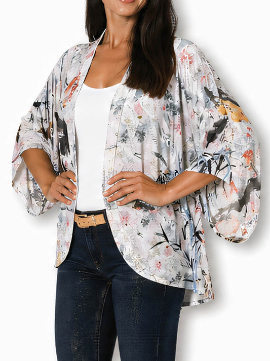 The Artists Label Seasons In Japan Silk Kimono (Print)