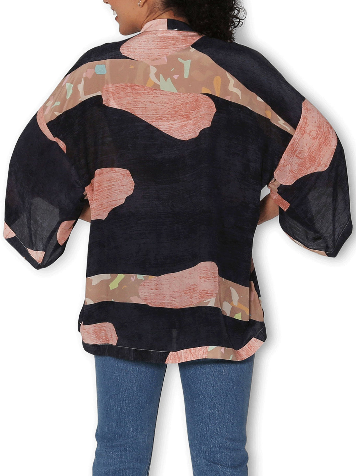 The Artists Label Wild Safari Silk Kimono (Print)