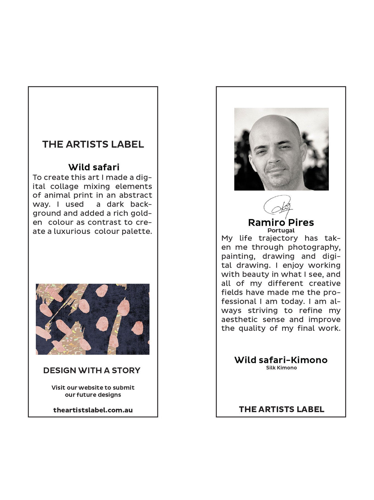 The Artists Label Wild Safari Silk Kimono (Print)