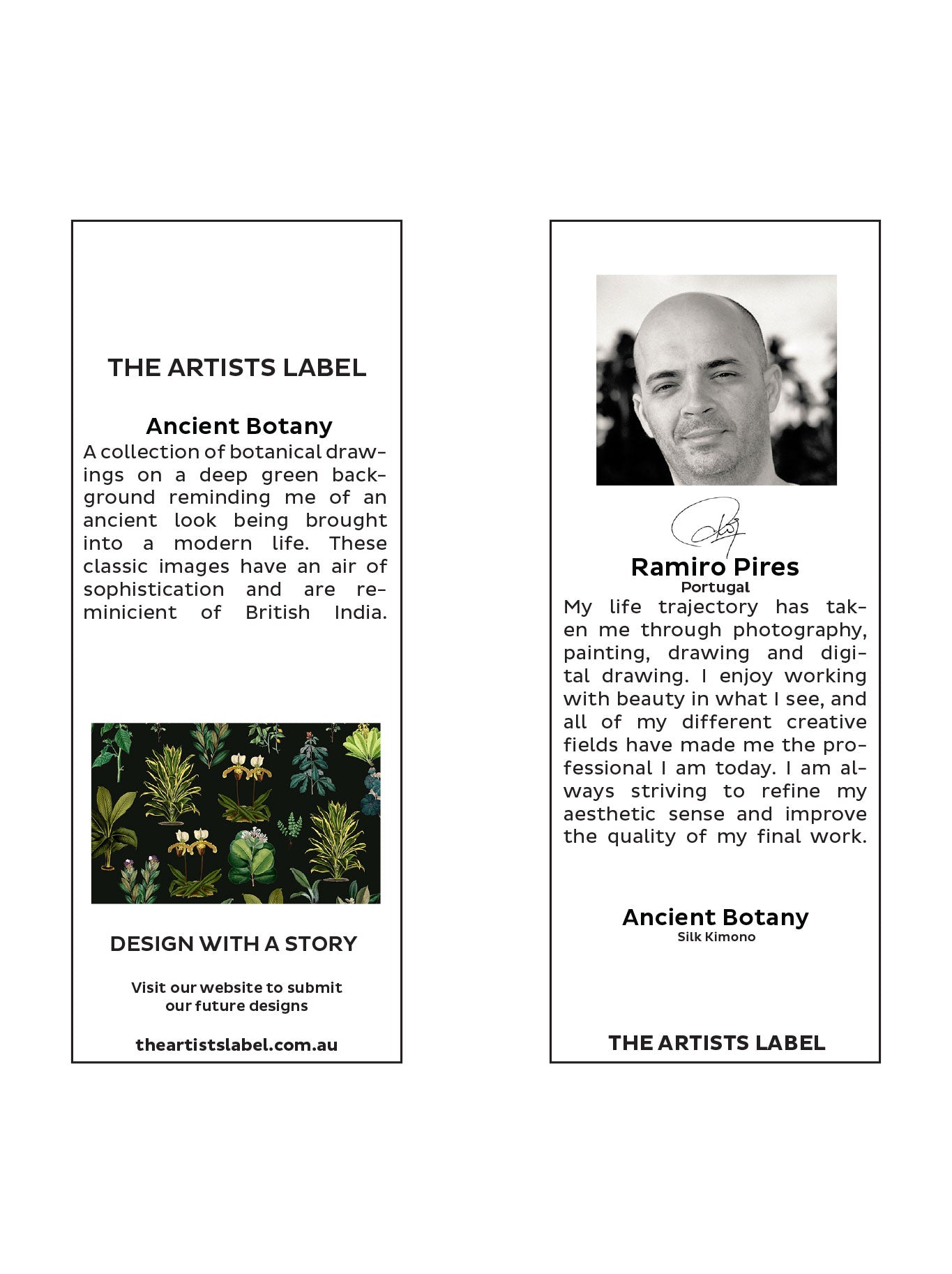 The Artists Label Ancient Botany Silk Kimono (Print)