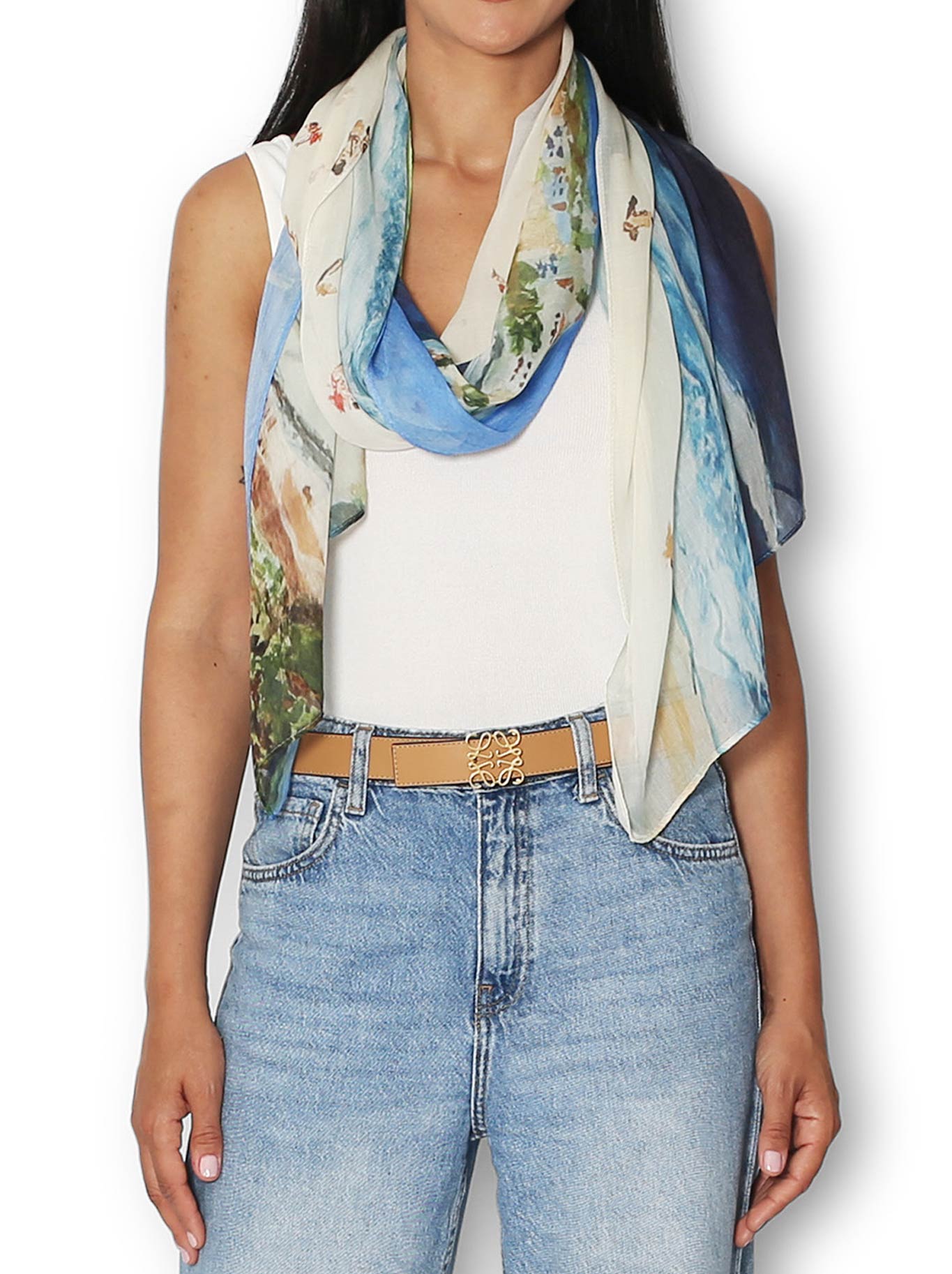 Image of Scarves & Shawls. Productname: The Artists Label Bondi Scarf in Print colour by brand - The Artist Label
