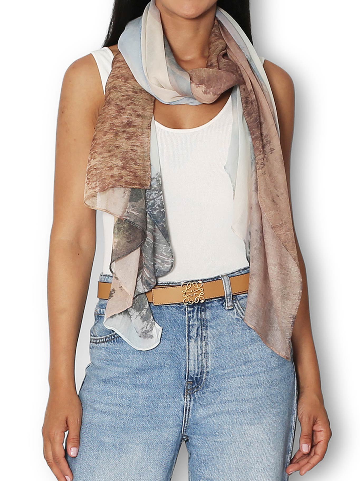 Image of Scarves & Shawls. Productname: The Artists Label Kiewa Valley Autumn Scarf in Print colour by brand - The Artist Label