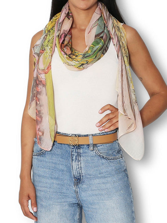 Image of Scarves & Shawls. Productname: The Artist Label Wattle Blossom Scarf in Print colour by brand - The Artist Label