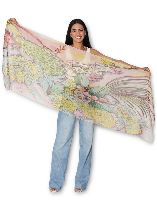 The Artist Label Wattle Blossom Scarf (Print)