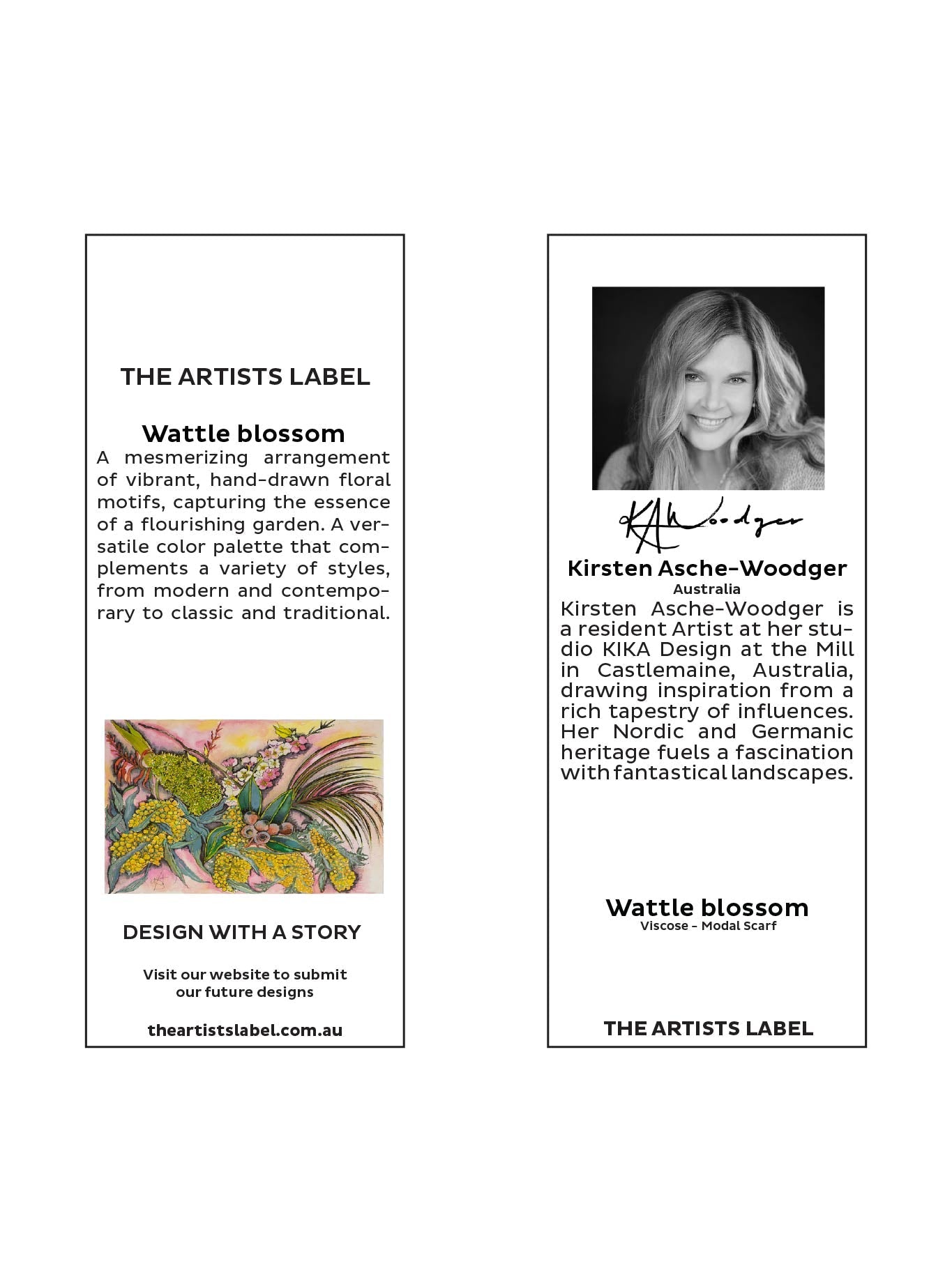 The Artist Label Wattle Blossom Scarf (Print)