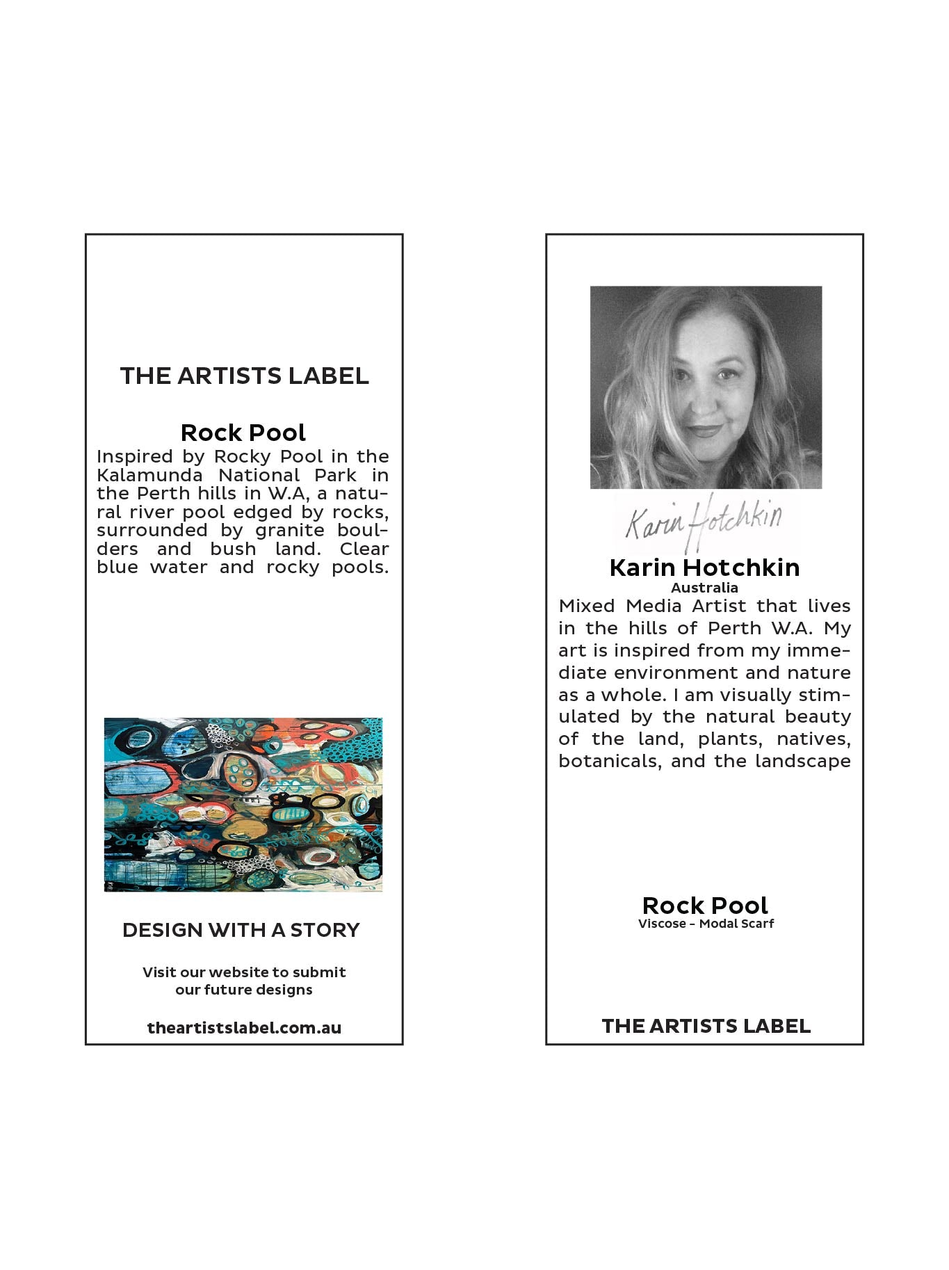 The Artists Label Rock Pool Scarf (Print)