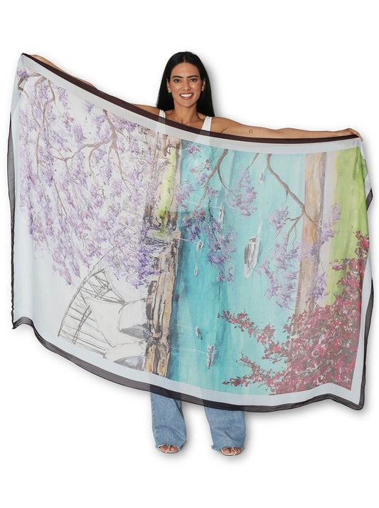 THE ARTISTS LABEL SYDNEY HARBOUR IN SPRING SARONG (Print)