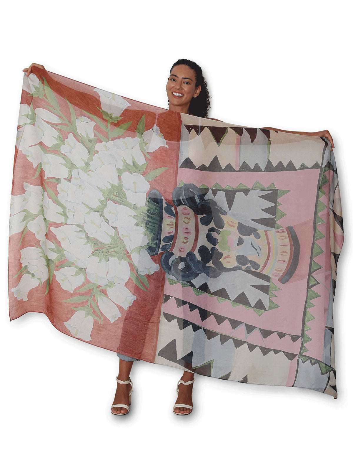 The Artists Label Foxgloves Make Me Think Of You Scarf (Multi)