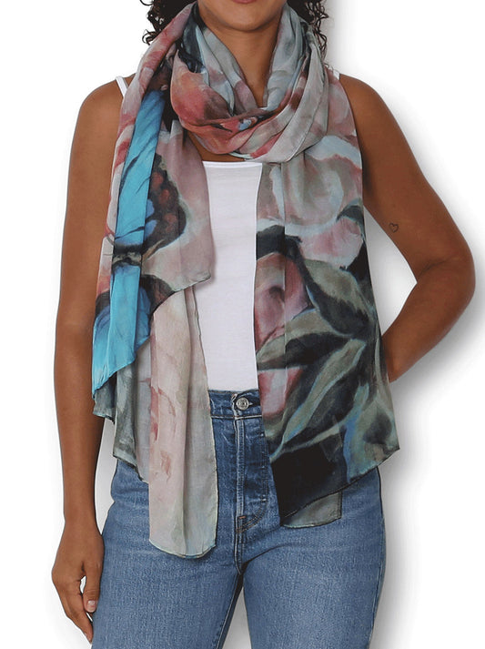 Image of Scarves & Shawls. Product name - The Artists Label Camouflage Fox Scarf in Multi colour by brand - The Artist Label
