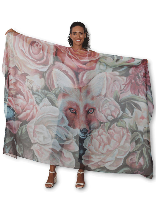 The Artists Label Camouflage Fox Scarf (Multi)