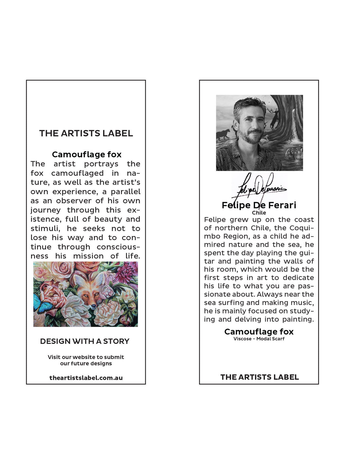 The Artists Label Camouflage Fox Scarf (Multi)
