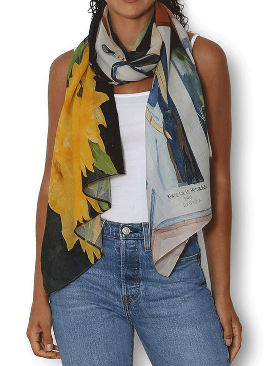 Image of Scarves & Shawls. Product name - The Artists Label Devoted To You Wool Scarf in Multi colour by brand - The Artist Label