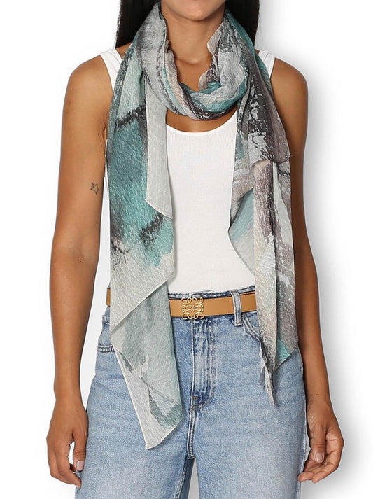 Image of Scarves & Shawls. Product name - The Artists Label Winter Dance Scarf in Print colour by brand - The Artist Label