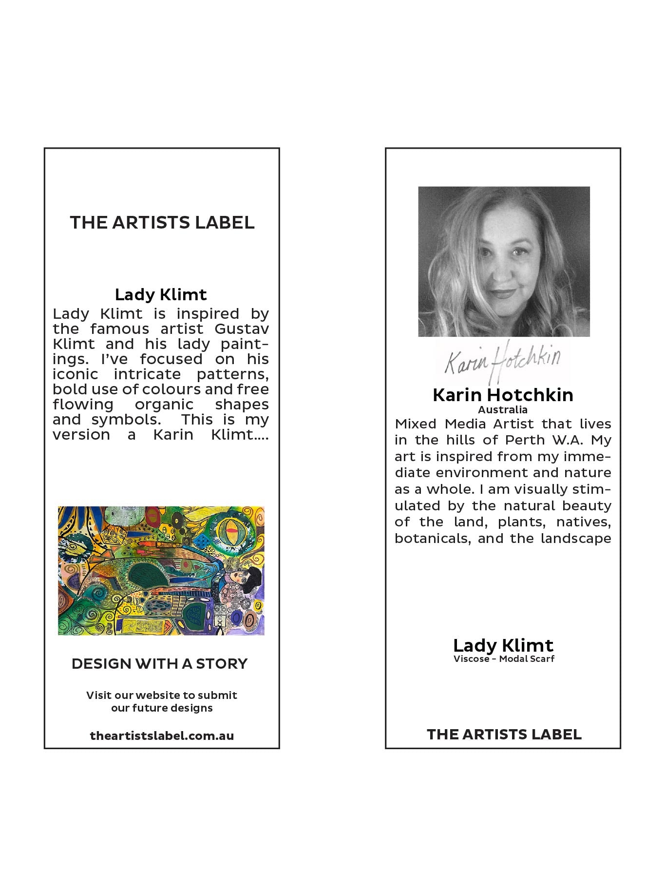 The Artists Label Lady Klimt Scarf (Print)
