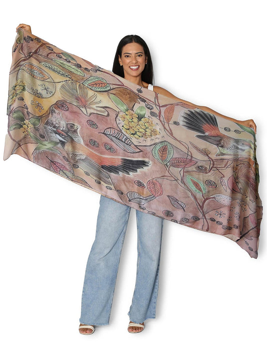 The Artists Label Birds Gathering Scarf (Print)