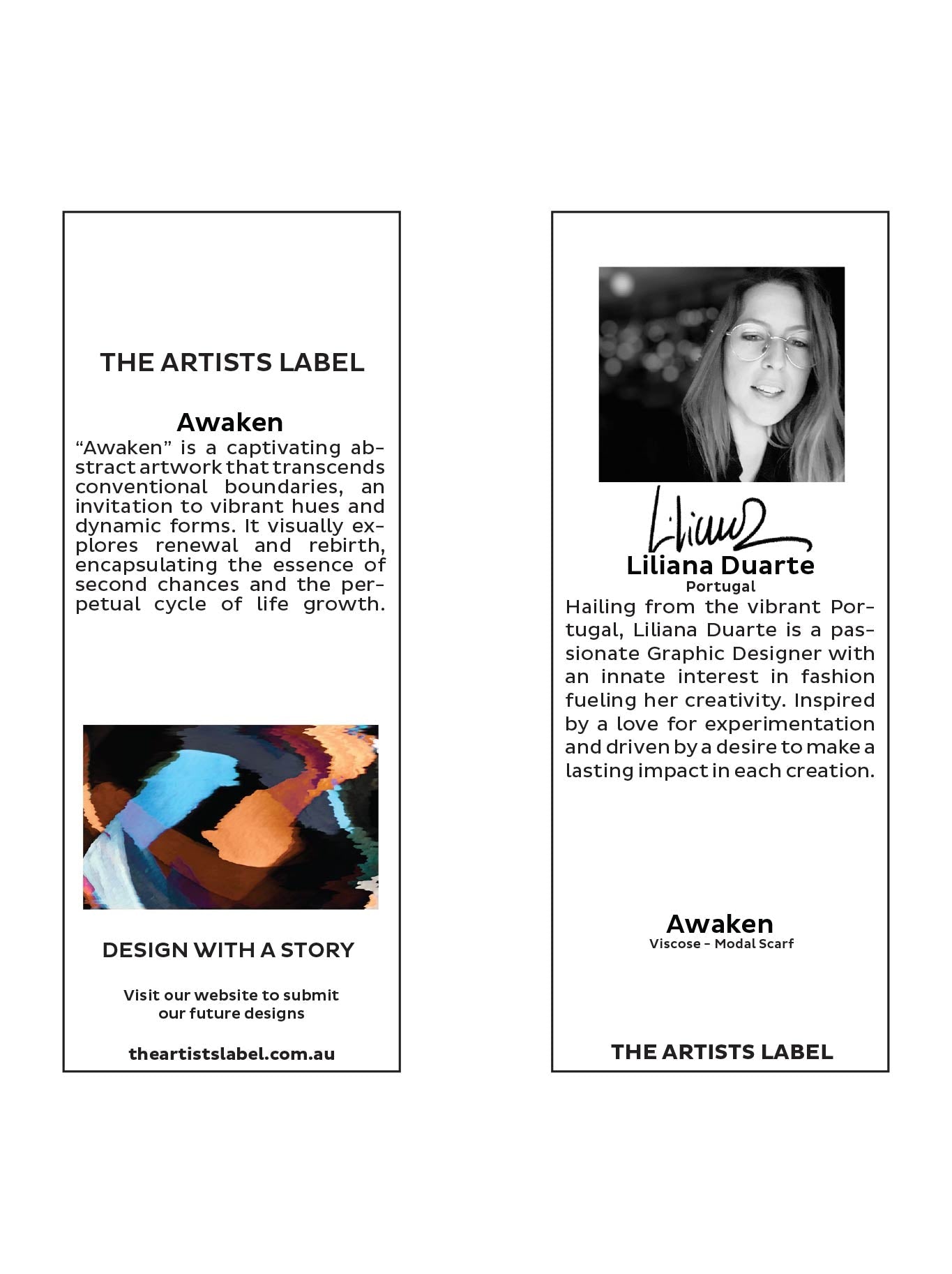 THE ARTISTS LABEL AWAKEN SCARF (Print)