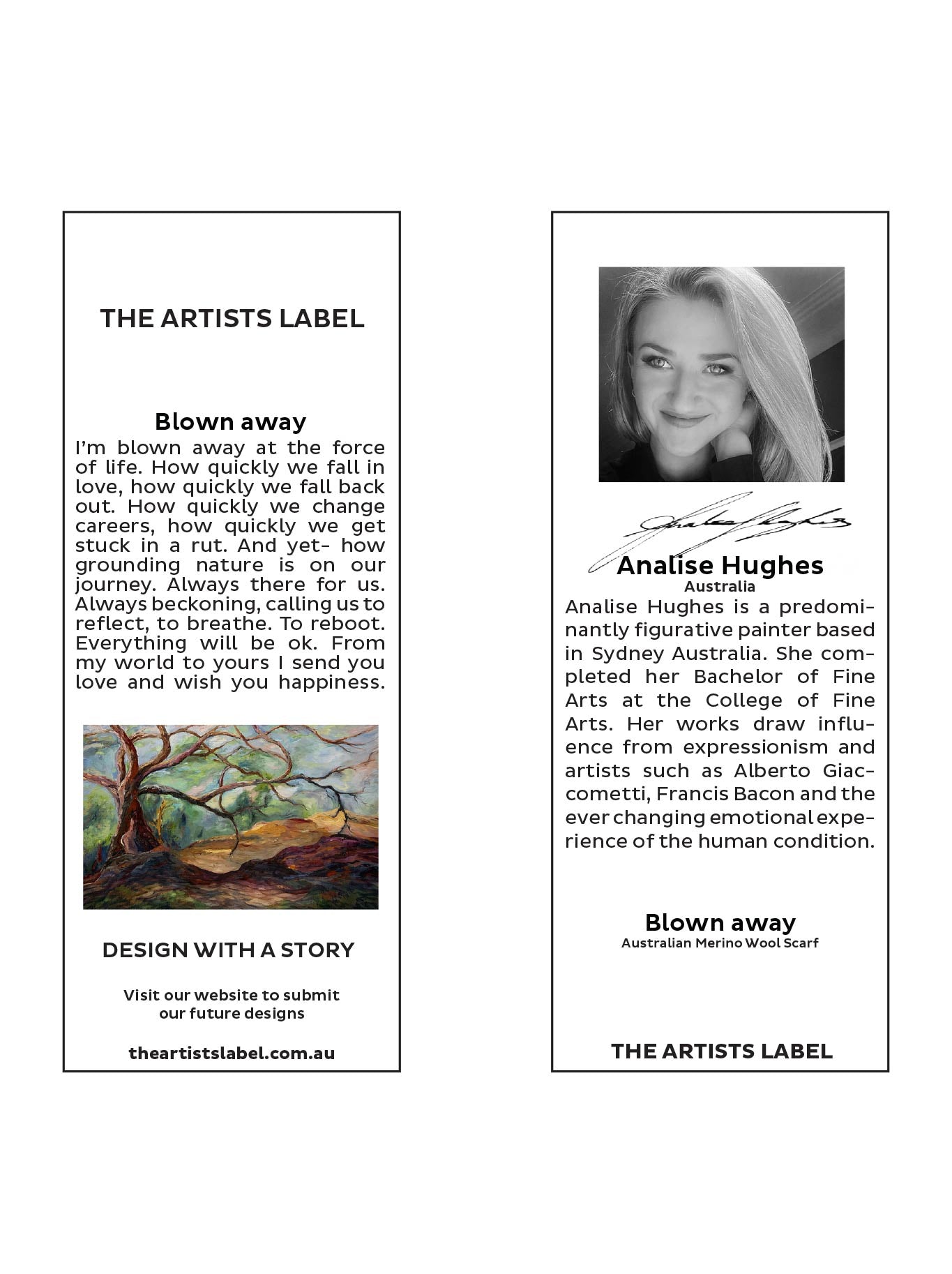 THE ARTISTS LABEL BLOWN AWAY WOOL SCARF (Print)