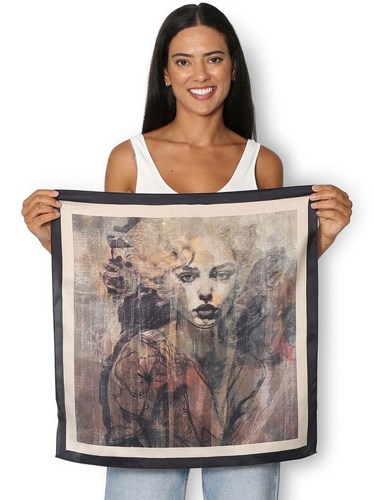 The Artists Label Utsukushii Silk Square Scarf (Print)