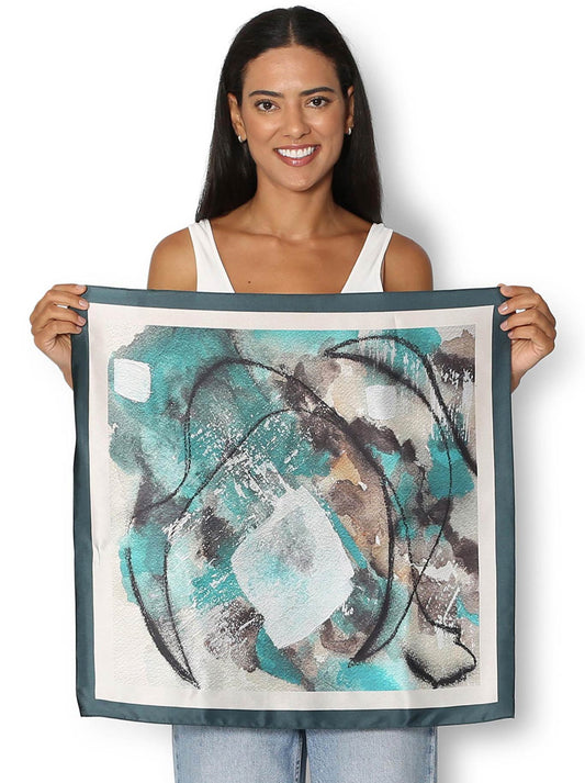 The Artists Label Winter Dance Silk Square Scarf (Print)