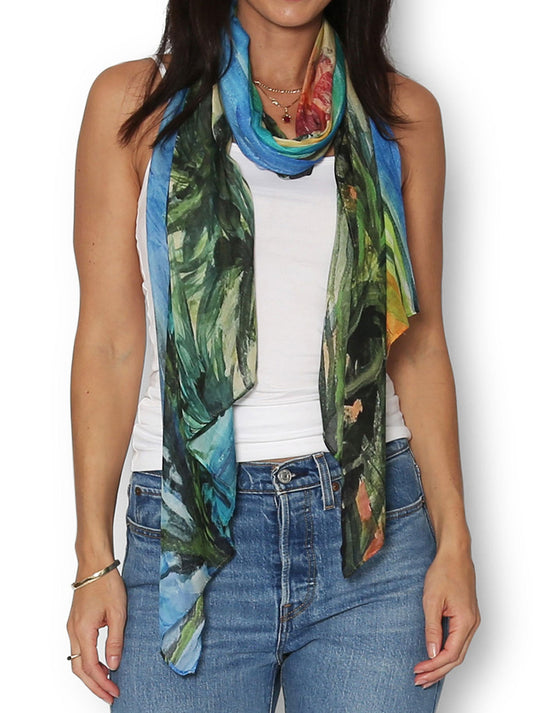 Image of Scarves & Shawls. Productname: The Artists Label Sunshine State Scarf in Print colour by brand - The Artist Label