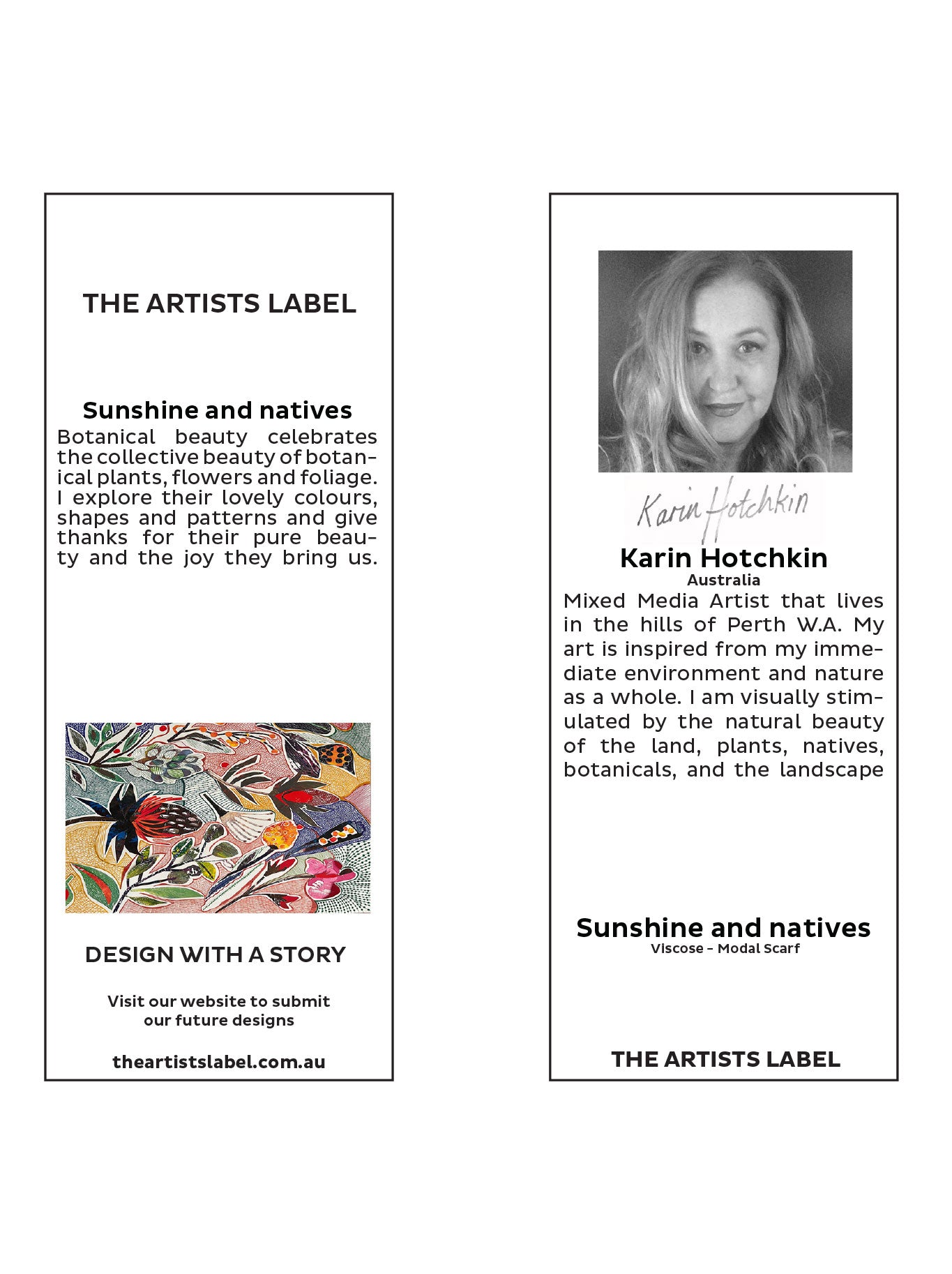 THE ARTISTS LABEL SUNSHINE AND NATIVES SCARF (Print)