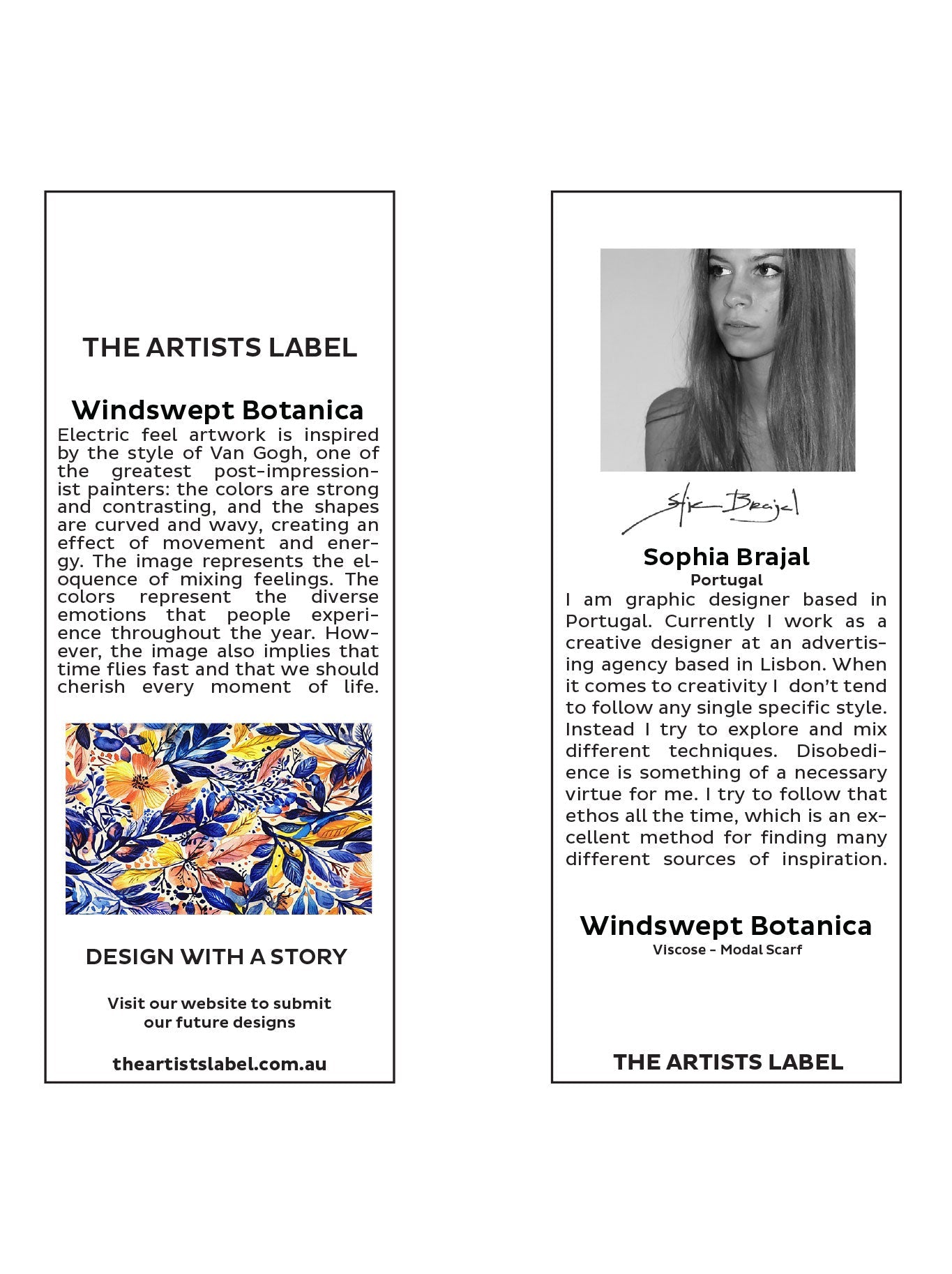 The Artists Label Windswept Botanica Scarf (Print)