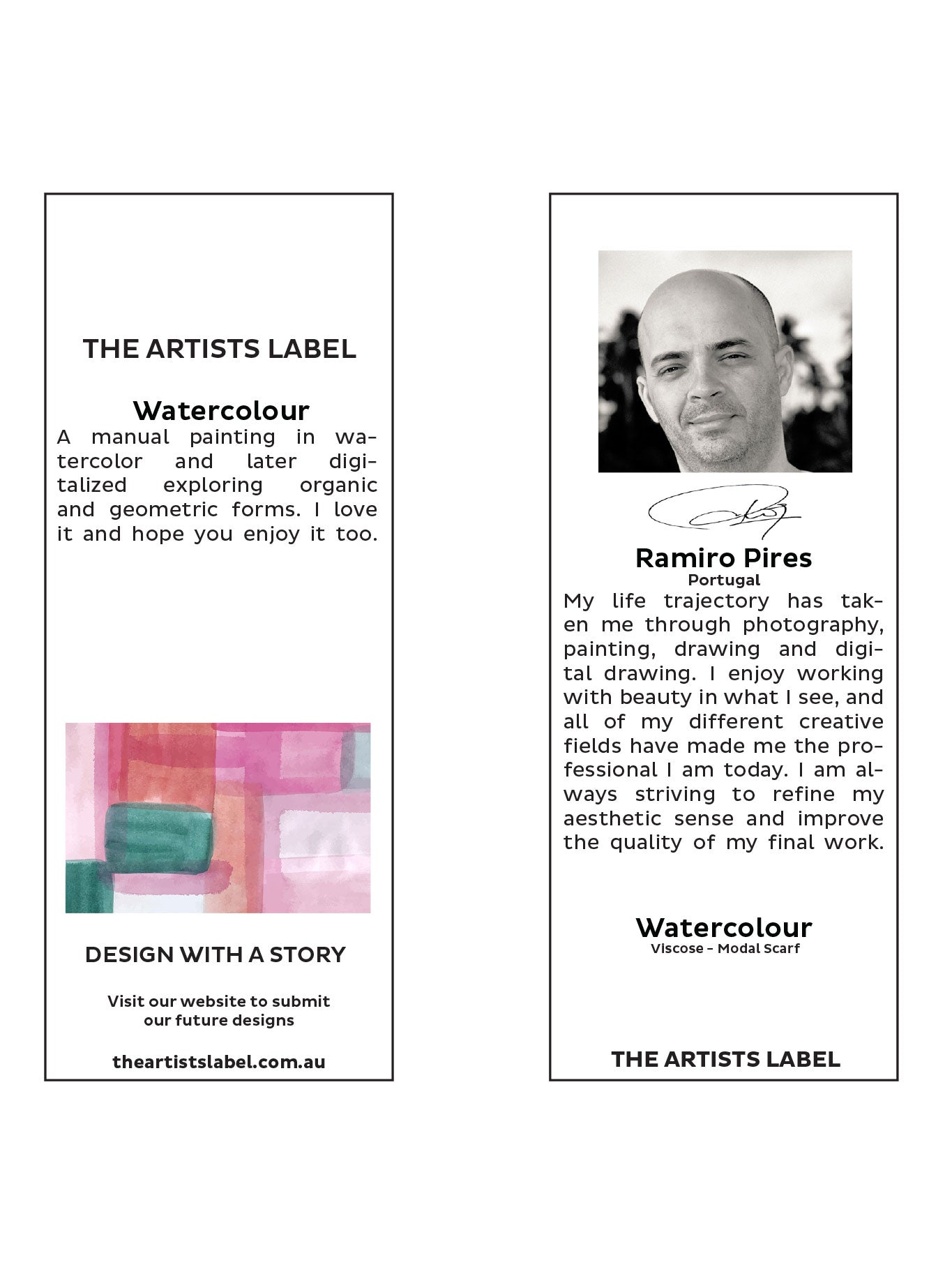 The Artists Label Watercolour Scarf (Print)
