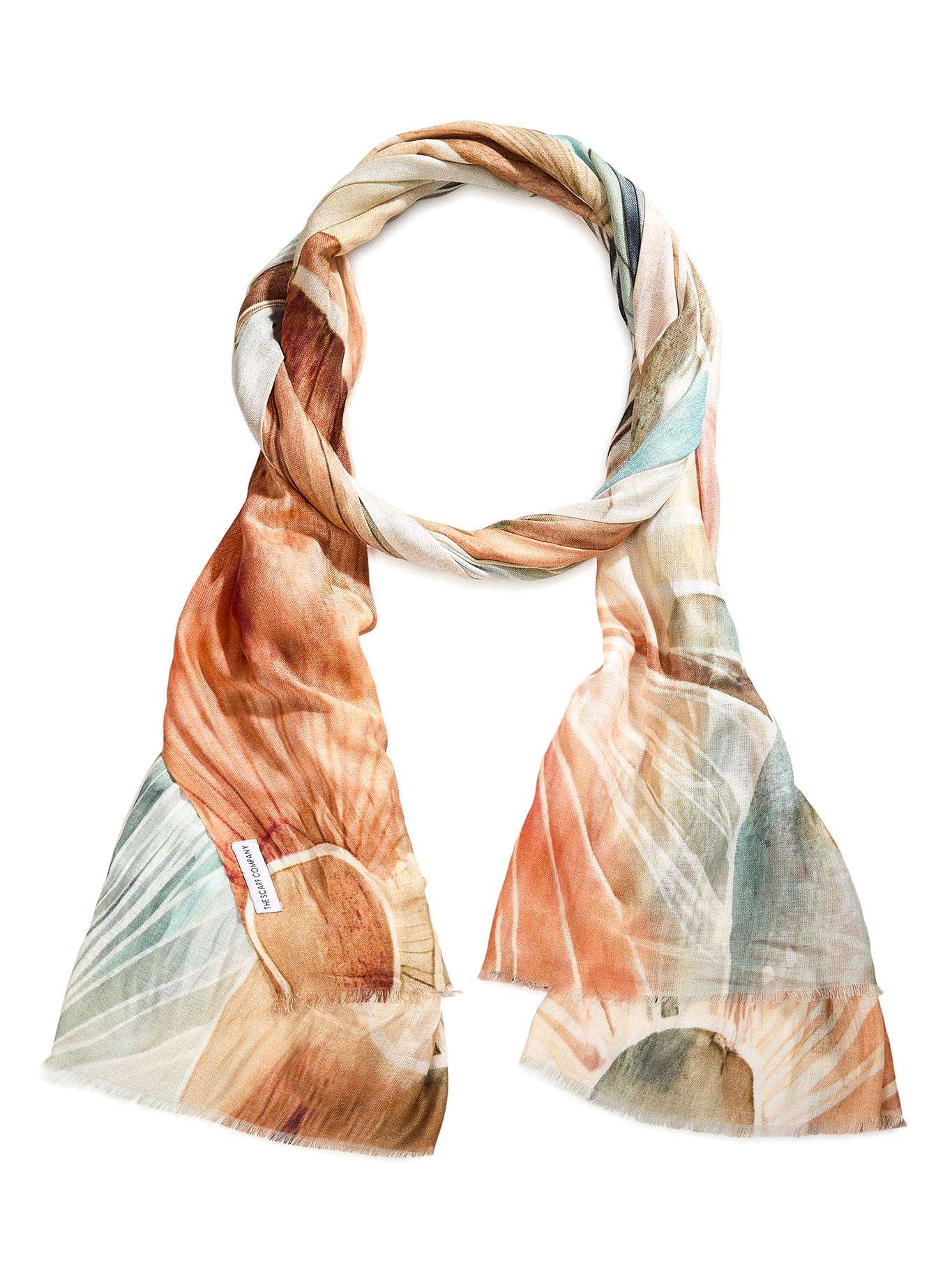 Image of Scarves & Shawls. Product name - The Scarf Company Iyana Scarf in Floral colour by brand - The Scarf Co