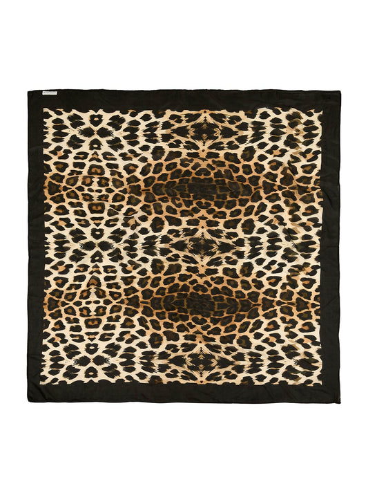Image of Scarves & Shawls. Product name - The Scarf Company Luna Square Scarf in Animal colour by brand - The Scarf Co