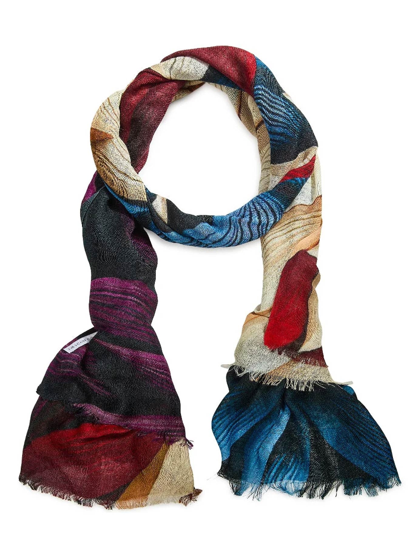 Image of Scarves & Shawls. Product name - The Scarf Company Cecily Wool Scarf in Floral colour by brand - The Scarf Co