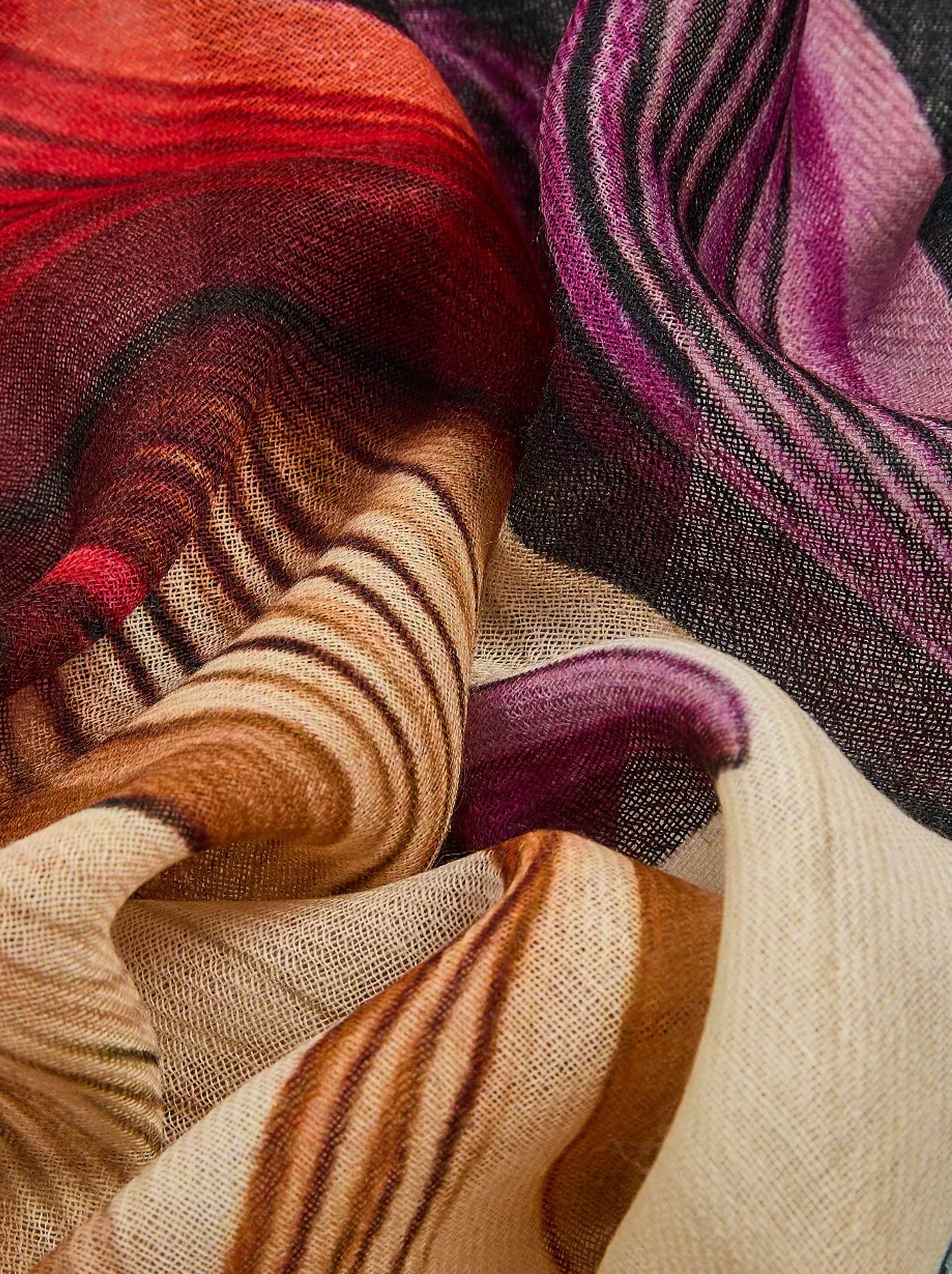 The Scarf Company Cecily Wool Scarf (Floral)