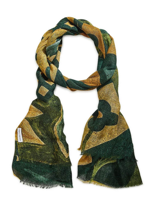 Image of Scarves & Shawls. Product name - The Scarf Company Dinah Wool Scarf in Floral colour by brand - The Scarf Co