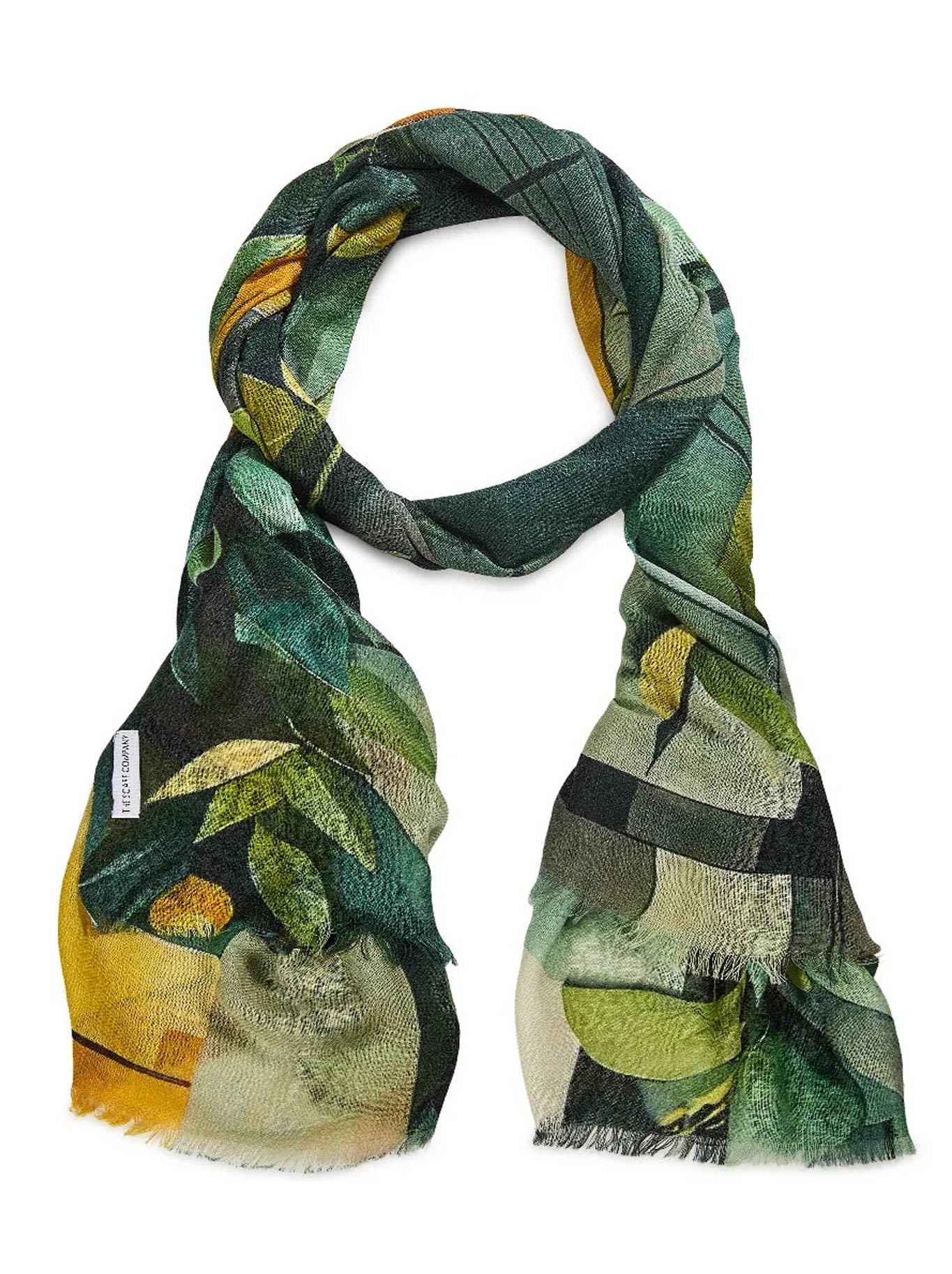 Image of Scarves & Shawls. Product name - The Scarf Company Georgina Wool Scarf in Floral colour by brand - The Scarf Co