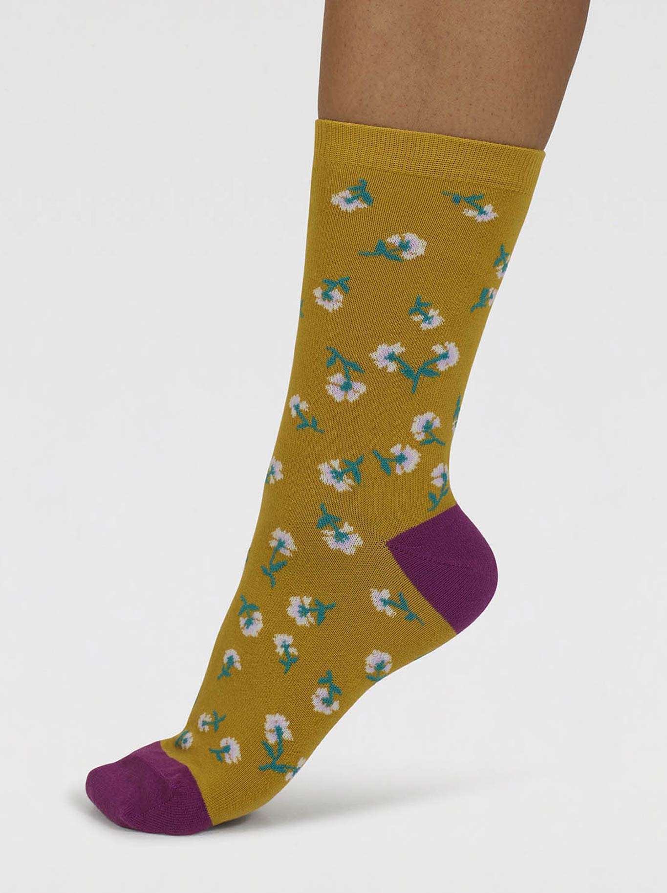 Thought 4 Pack Floral & Birds Box Of Bamboo Socks (Multi)