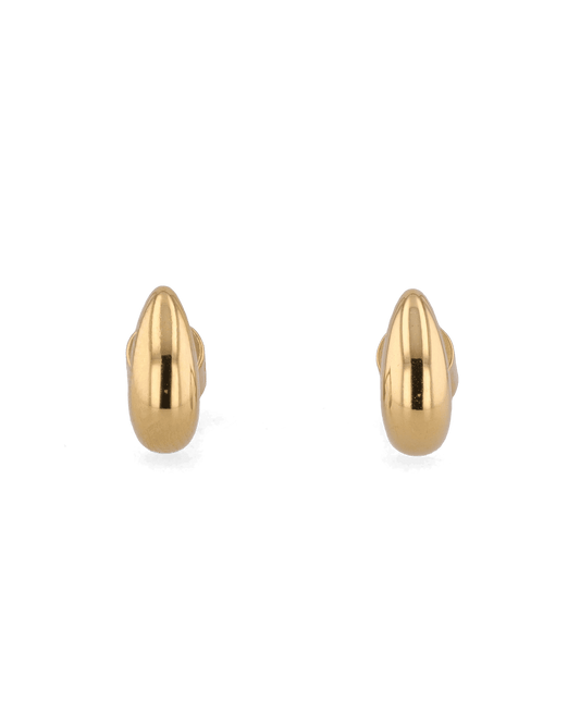 Image of Earrings. Product name - Tiny Raindrop Gold Stud Earrings in colour by brand - LAVANA