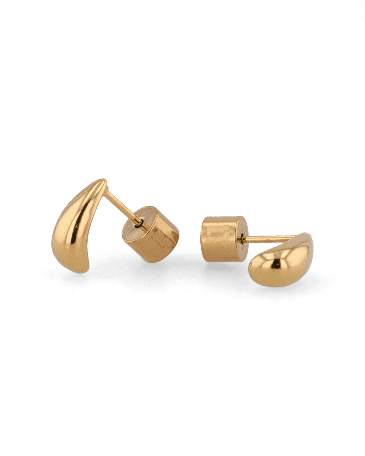 LAVANA Tiny Raindrop Gold Stud Earrings
