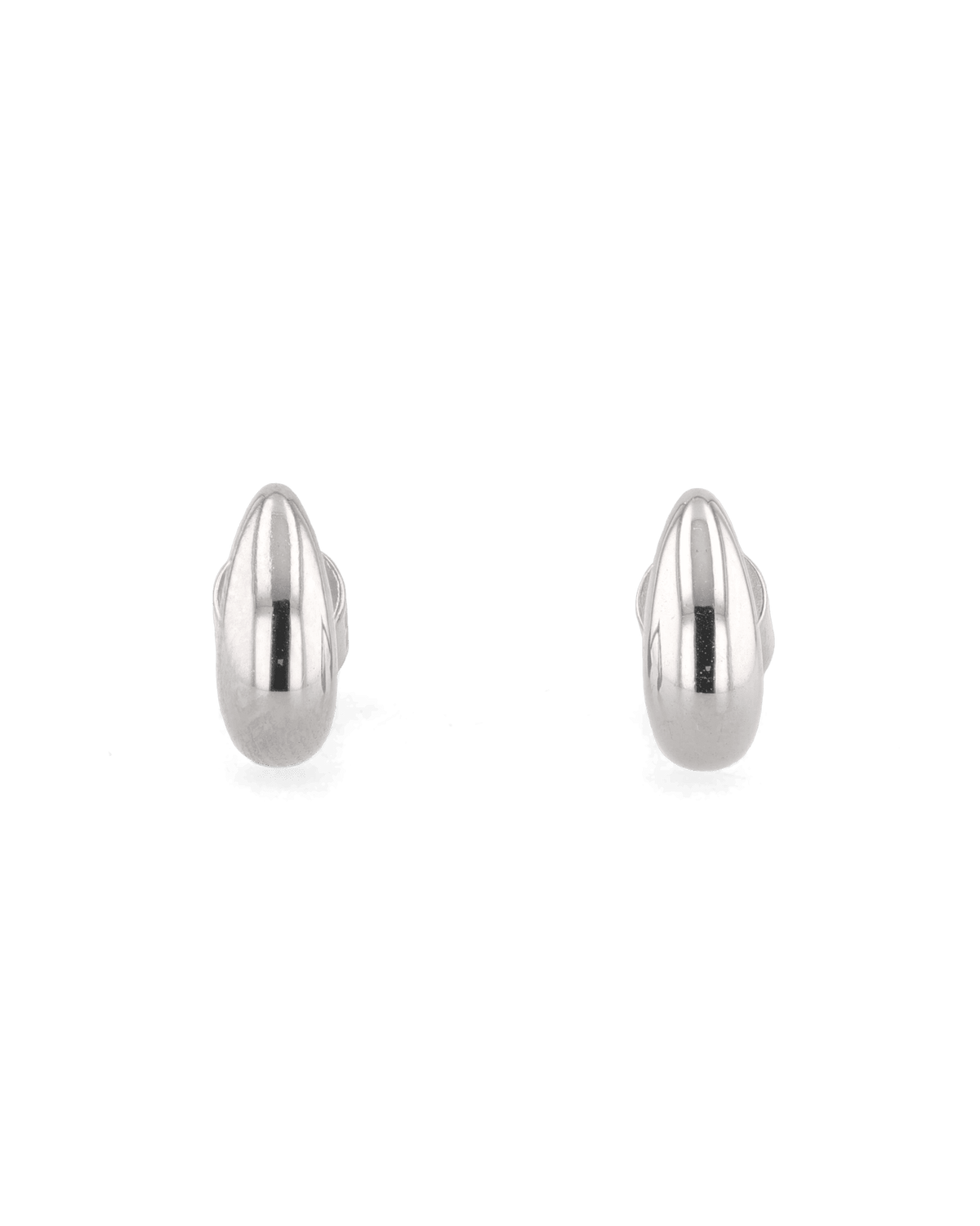 LAVANA Tiny Raindrop Silver Stud Earrings