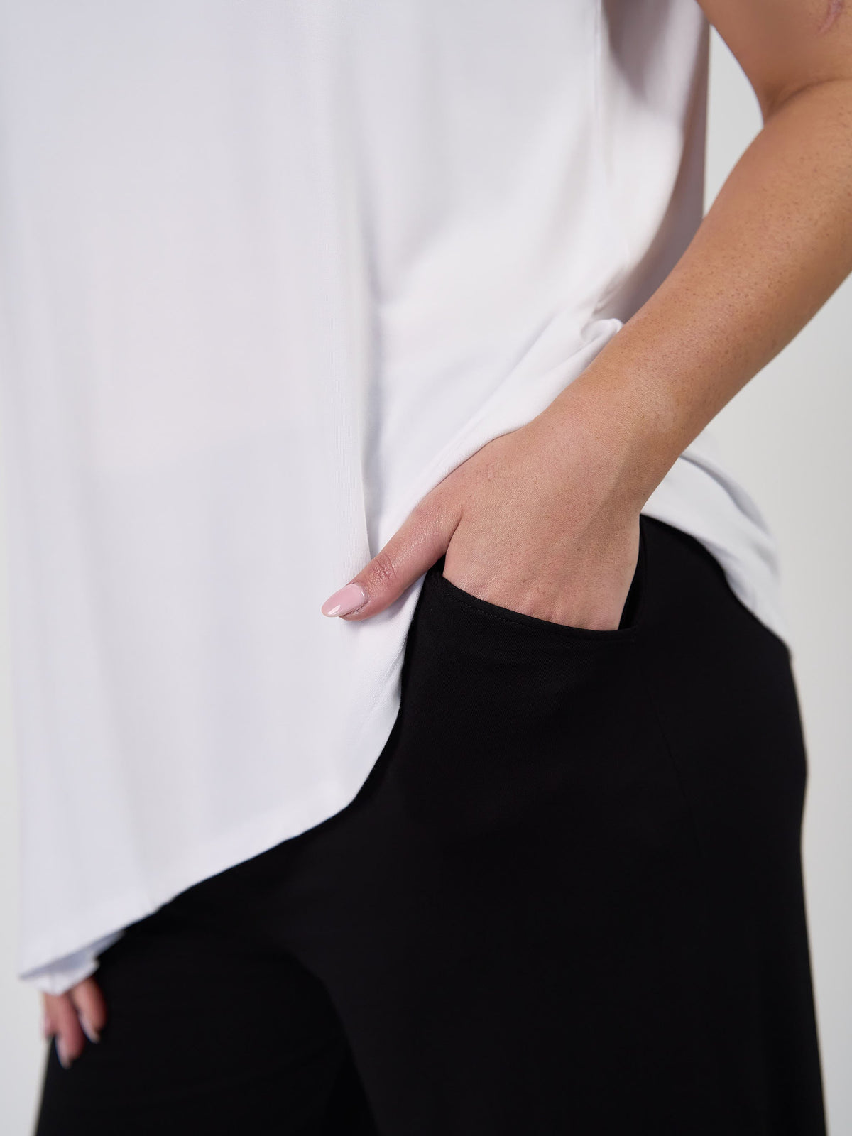 Lou Lou Bakar 3/4 Length Bamboo Culottes (Black)
