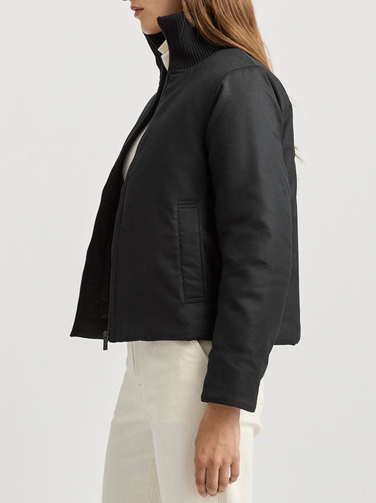 Toorallie Padded Wool Jacket (Black)